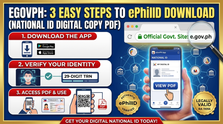 3 Easy Steps to Your ePhilID Download: National ID Digital Copy PDF