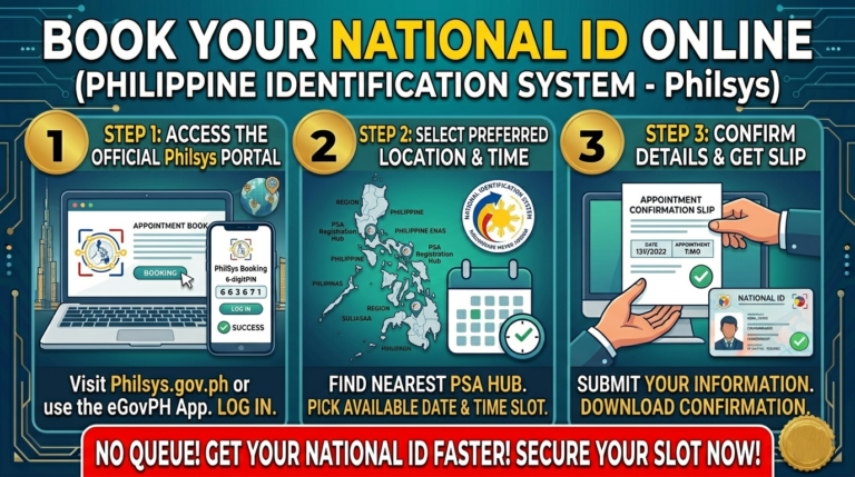 Book Your National ID Online Philippine Identification System