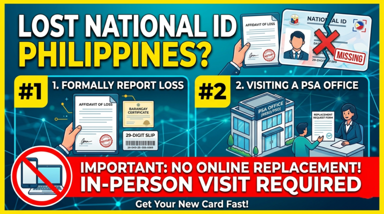 Lost National ID Philippines: How to Report and Replace