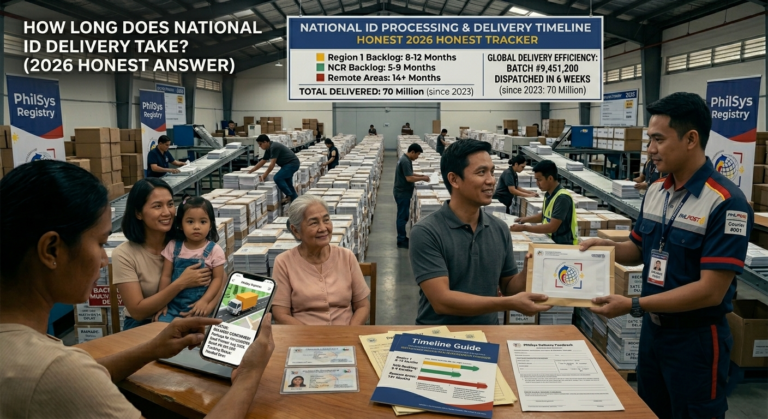 National ID Processing Time by Region Philippines 2026 — PhilSys Delivery Guide