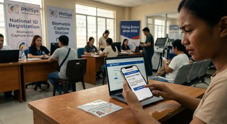 PhilSys Error Code Finder — Fix Your National ID Registration Error 2026