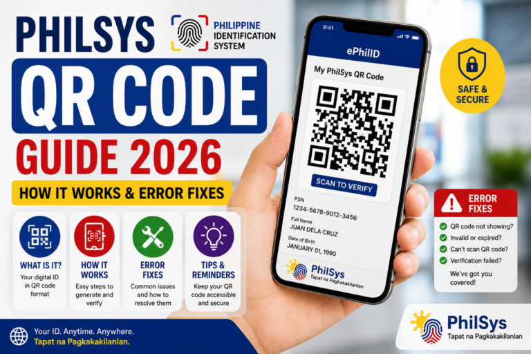 PhilSys QR Code Guide 2026 — How It Works & Error Fixes