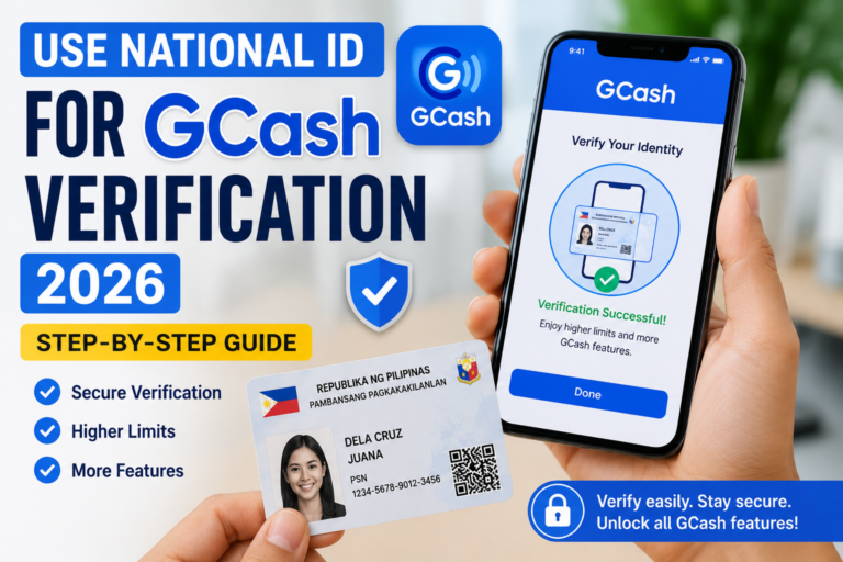 Use National ID for GCash Verification 2026 — Step-by-Step Guide