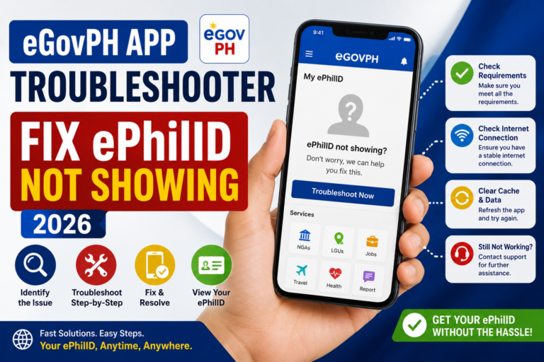 eGovPH App Troubleshooter — Fix ePhilID Not Showing (2026)