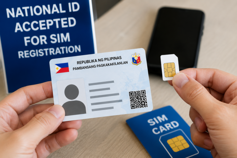 National ID for SIM Registration Philippines 2026 — Accepted at Globe